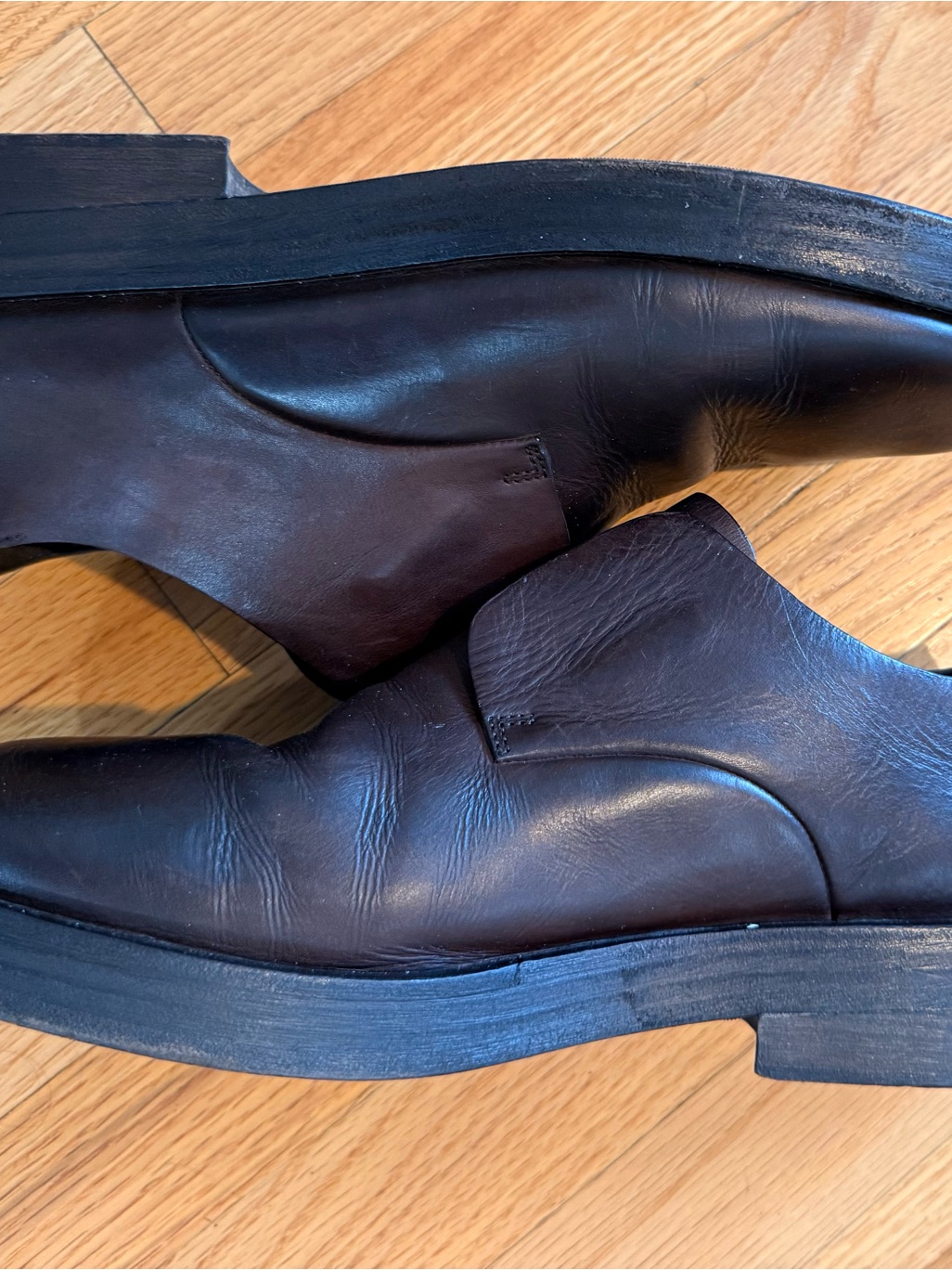Marsll Brown Leather Slip-On Shoes Loafers Made In Italy Men’s Eu 42 Us 9